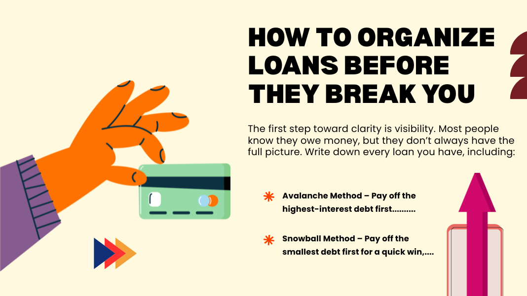 How to organize loans before they break you